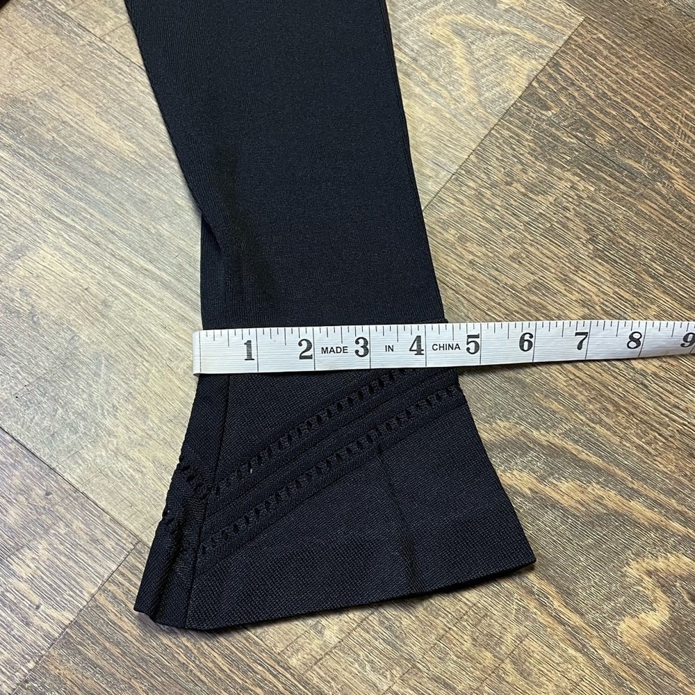 Exclusively Misook Classic Acrylic Knit Bell Sleeve Maxi Dress XS Black Witchy - Picture 9 of 13